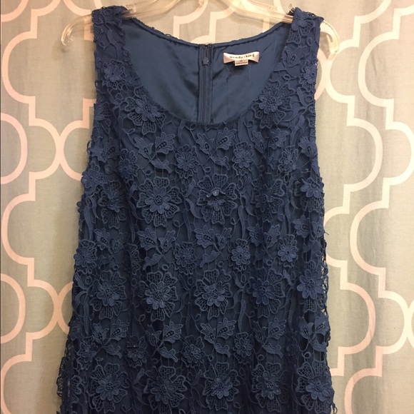 All I Ever Flaunted Lace Dress in Dusk by Modcloth - Picture 4 of 7